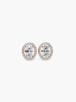 Valanova - Hallmarked 14K Rose Gold and Certified Lab Grown Diamond 1.19Cts Earrings