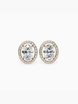 Valanova - Hallmarked 18K Yellow Gold and Certified Lab Grown Diamond 2.33Cts Earrings