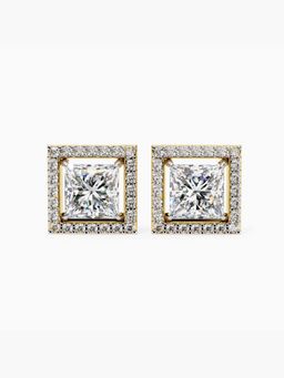 Valanova - Hallmarked 14K Yellow Gold and Certified Lab Grown Diamond 2.32Cts Earrings
