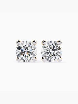 Valanova - Hallmarked 18K Yellow Gold and Certified Lab Grown Diamond 2.00Cts Earrings