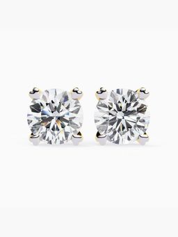 Valanova - Hallmarked 14K Yellow Gold and Certified Lab Grown Diamond 3.00Cts Earrings