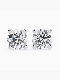 Valanova - Hallmarked 18K White Gold and Certified Lab Grown Diamond 4.00Cts Earrings