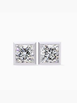 Valanova - Hallmarked 18K White Gold and Certified Lab Grown Diamond 1.50Cts Earrings