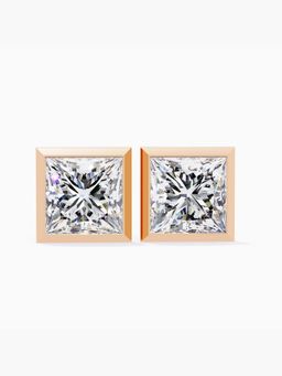 Valanova - Hallmarked 18K Rose Gold and Certified Lab Grown Diamond 2.00Cts Earrings