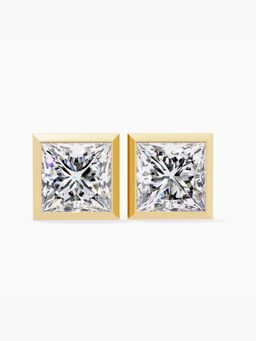 Valanova - Hallmarked 18K Yellow Gold and Certified Lab Grown Diamond 2.00Cts Earrings