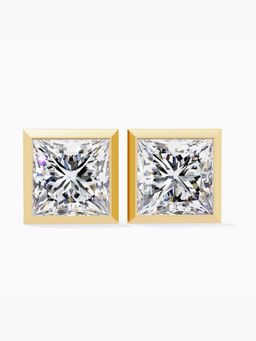 Valanova - Hallmarked 18K Yellow Gold and Certified Lab Grown Diamond 3.00Cts Earrings