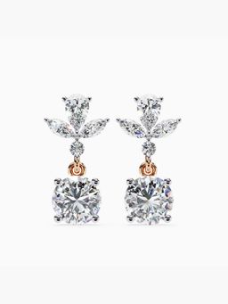 Valanova - Hallmarked 14K Rose Gold and Certified Lab Grown Diamond 1.39Cts Earrings