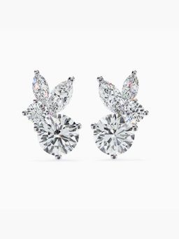 Valanova - Hallmarked 18K White Gold and Certified Lab Grown Diamond 1.53Cts Earrings