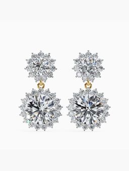 Valanova - Hallmarked 14K Yellow Gold and Certified Lab Grown Diamond 1.81Cts Earrings