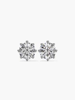 Valanova - Hallmarked 18K White Gold and Certified Lab Grown Diamond 1.00Cts Earrings