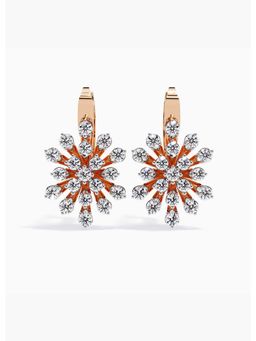 Valanova - Hallmarked 18K Rose Gold and Certified Lab Grown Diamond 1.95Cts Earrings