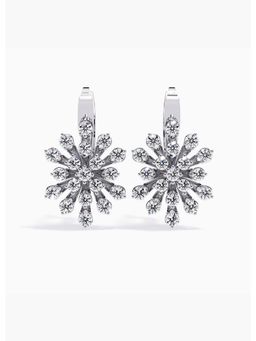 Valanova - Hallmarked 14K White Gold and Certified Lab Grown Diamond 1.95Cts Earrings