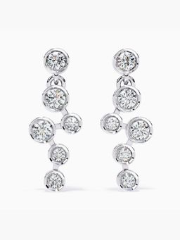 Valanova - Hallmarked 14K White Gold and Certified Lab Grown Diamond 0.44Cts Earrings