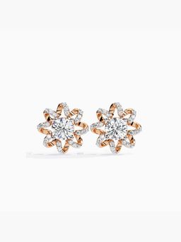Valanova - Hallmarked 14K Rose Gold and Certified Lab Grown Diamond 1.27Cts Earrings