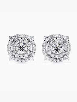 Valanova - Hallmarked 14K White Gold and Certified Lab Grown Diamond 2.47Cts Earrings