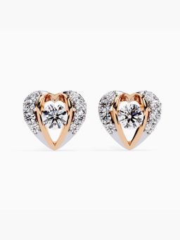 Valanova - Hallmarked 14K Rose Gold and Certified Lab Grown Diamond 0.79Cts Earrings