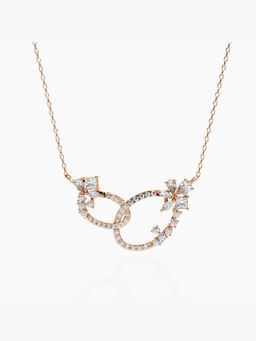 Valanova - Hallmarked 14K Rose Gold Certified Lab Grown Diamond 0.82Cts Necklace