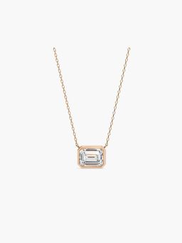 Valanova - Hallmarked 18K Rose Gold Certified Lab Grown Diamond 0.75Cts Necklace