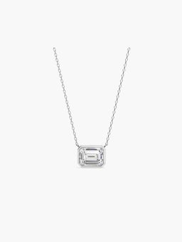 Valanova - Hallmarked 18K White Gold Certified Lab Grown Diamond 0.75Cts Necklace