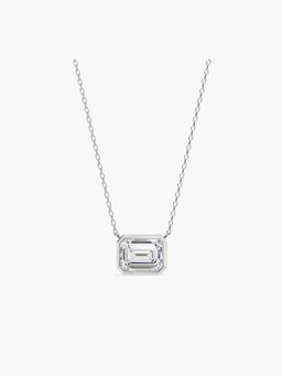 Valanova - Hallmarked 18K White Gold Certified Lab Grown Diamond 1.00Cts Necklace