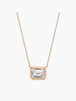 Valanova - Hallmarked 18K Rose Gold Certified Lab Grown Diamond 2.00Cts Necklace