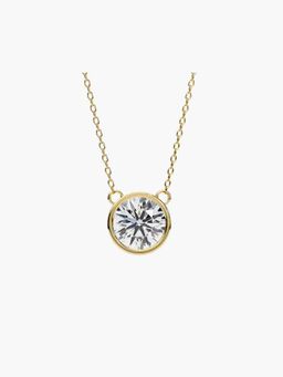 Valanova - Hallmarked 18K Yellow Gold Certified Lab Grown Diamond 0.75Cts Necklace