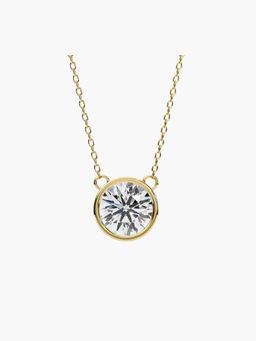 Valanova - Hallmarked 14K Yellow Gold Certified Lab Grown Diamond 1.00Cts Necklace