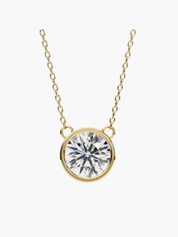 Valanova - Hallmarked 14K Yellow Gold Certified Lab Grown Diamond 2.00Cts Necklace
