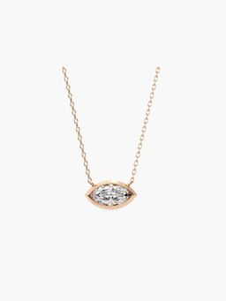 Valanova - Hallmarked 14K Rose Gold Certified Lab Grown Diamond 0.50Cts Necklace