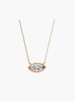Valanova - Hallmarked 14K Rose Gold Certified Lab Grown Diamond 0.75Cts Necklace