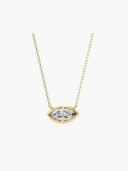 Valanova - Hallmarked 14K Yellow Gold Certified Lab Grown Diamond 0.75Cts Necklace