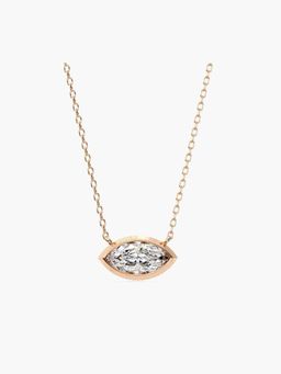 Valanova - Hallmarked 14K Rose Gold Certified Lab Grown Diamond 1.00Cts Necklace