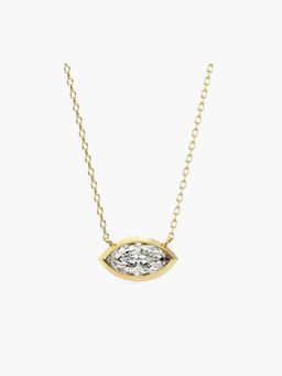 Valanova - Hallmarked 14K Yellow Gold Certified Lab Grown Diamond 1.00Cts Necklace