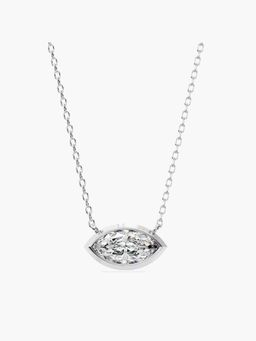 Valanova - Hallmarked 18K White Gold Certified Lab Grown Diamond 1.50Cts Necklace
