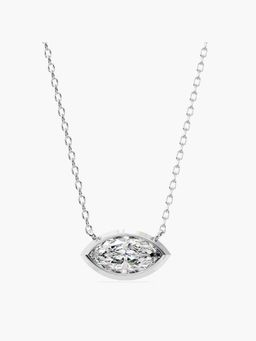 Valanova - Hallmarked 18K White Gold Certified Lab Grown Diamond 2.00Cts Necklace