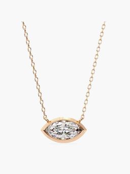 Valanova - Hallmarked 14K Rose Gold Certified Lab Grown Diamond 2.00Cts Necklace