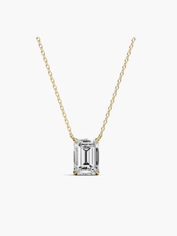 Valanova - Hallmarked 14K Yellow Gold Certified Lab Grown Diamond 1.00Cts Necklace