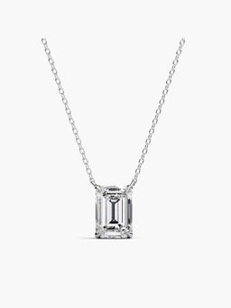Valanova - Hallmarked 14K White Gold Certified Lab Grown Diamond 1.50Cts Necklace