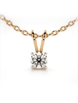 Valanova - Hallmarked 14K Rose Gold and Certified Lab Grown Diamond 0.50Cts Pendant