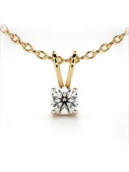 Valanova - Hallmarked 14K Yellow Gold and Certified Lab Grown Diamond 0.50Cts Pendant