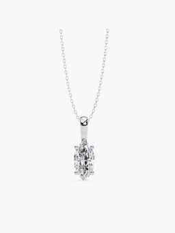 Valanova - Hallmarked 14K White Gold and Certified Lab Grown Diamond 1.50Cts Pendant