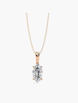 Valanova - Hallmarked 18K Rose Gold and Certified Lab Grown Diamond 2.00Cts Pendant
