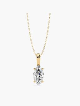 Valanova - Hallmarked 18K Yellow Gold and Certified Lab Grown Diamond 2.00Cts Pendant
