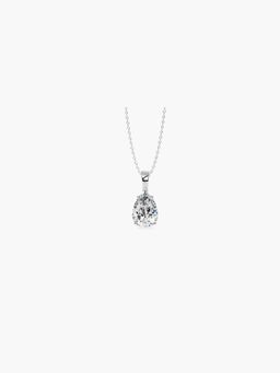 Valanova - Hallmarked 14K White Gold and Certified Lab Grown Diamond 0.25Cts Pendant