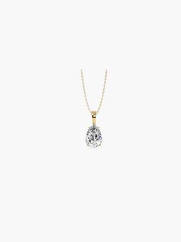 Valanova - Hallmarked 14K Yellow Gold and Certified Lab Grown Diamond 0.25Cts Pendant