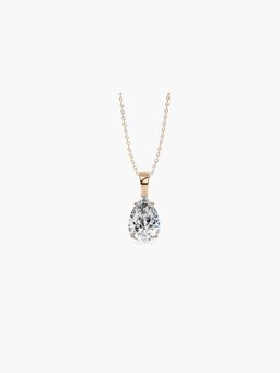 Valanova - Hallmarked 18K Rose Gold and Certified Lab Grown Diamond 0.75Cts Pendant