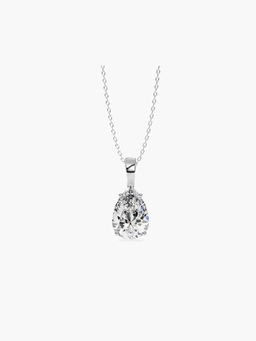 Valanova - Hallmarked 14K White Gold and Certified Lab Grown Diamond 1.00Cts Pendant