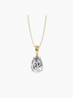 Valanova - Hallmarked 18K Yellow Gold and Certified Lab Grown Diamond 1.50Cts Pendant