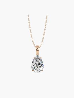 Valanova - Hallmarked 14K Rose Gold and Certified Lab Grown Diamond 1.50Cts Pendant