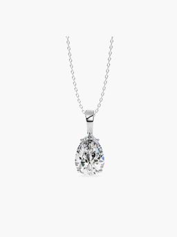 Valanova - Hallmarked 14K White Gold and Certified Lab Grown Diamond 1.50Cts Pendant
